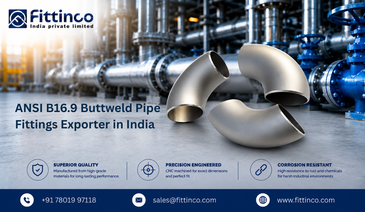 ANSI B16.9 Buttweld Pipe Fittings Exporter in India