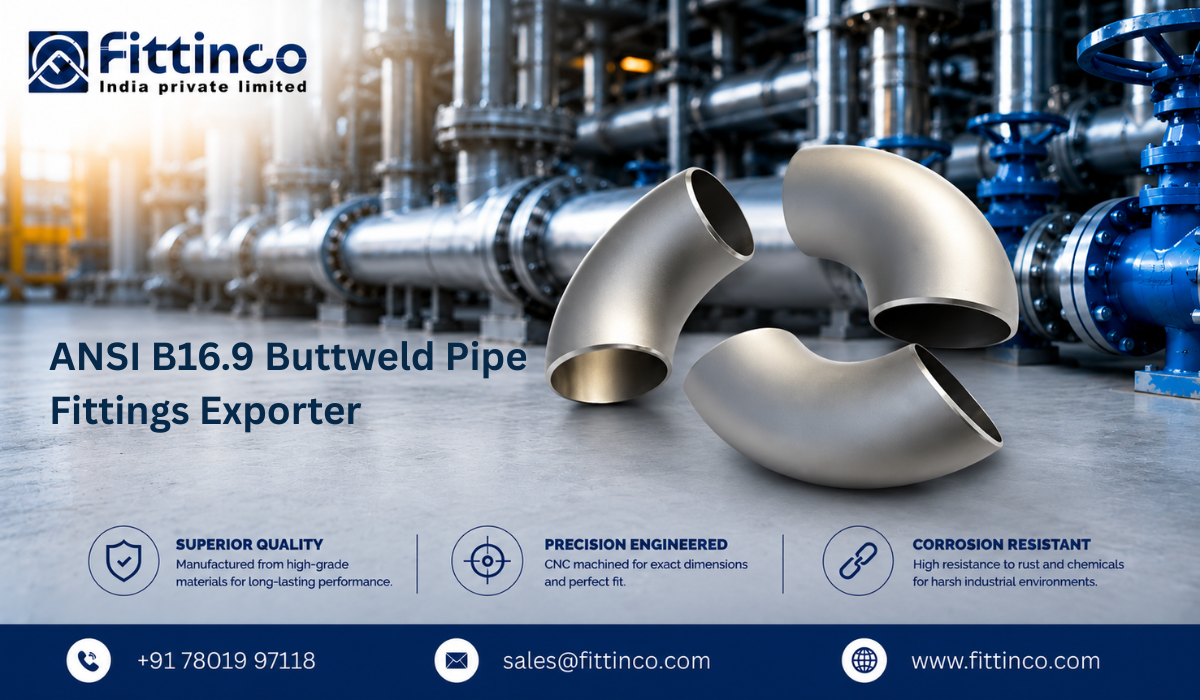 ANSI B16.9 Buttweld Pipe Fittings Exporter