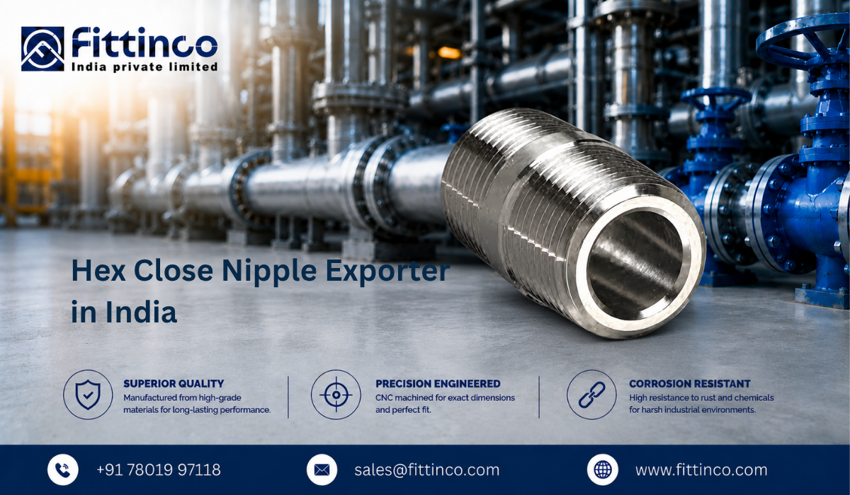 Hex Close Nipple Exporter in India