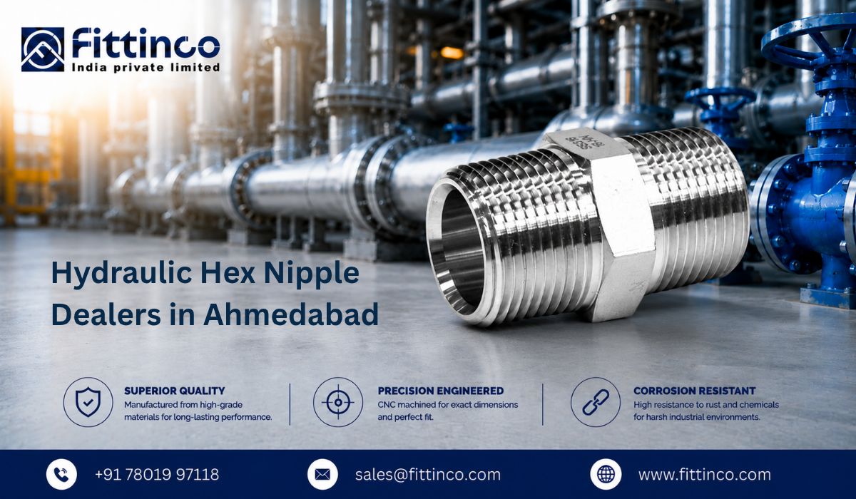 Hydraulic Hex Nipple Dealers in Ahmedabad