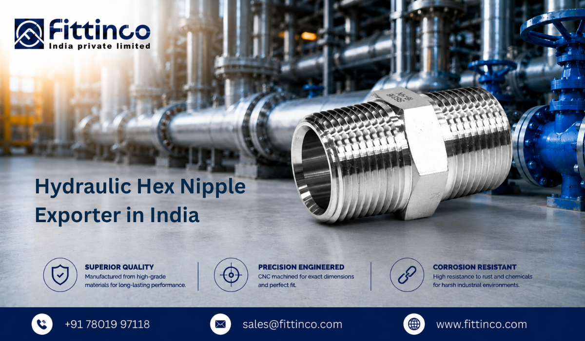 Hydraulic Hex Nipple Exporter in India