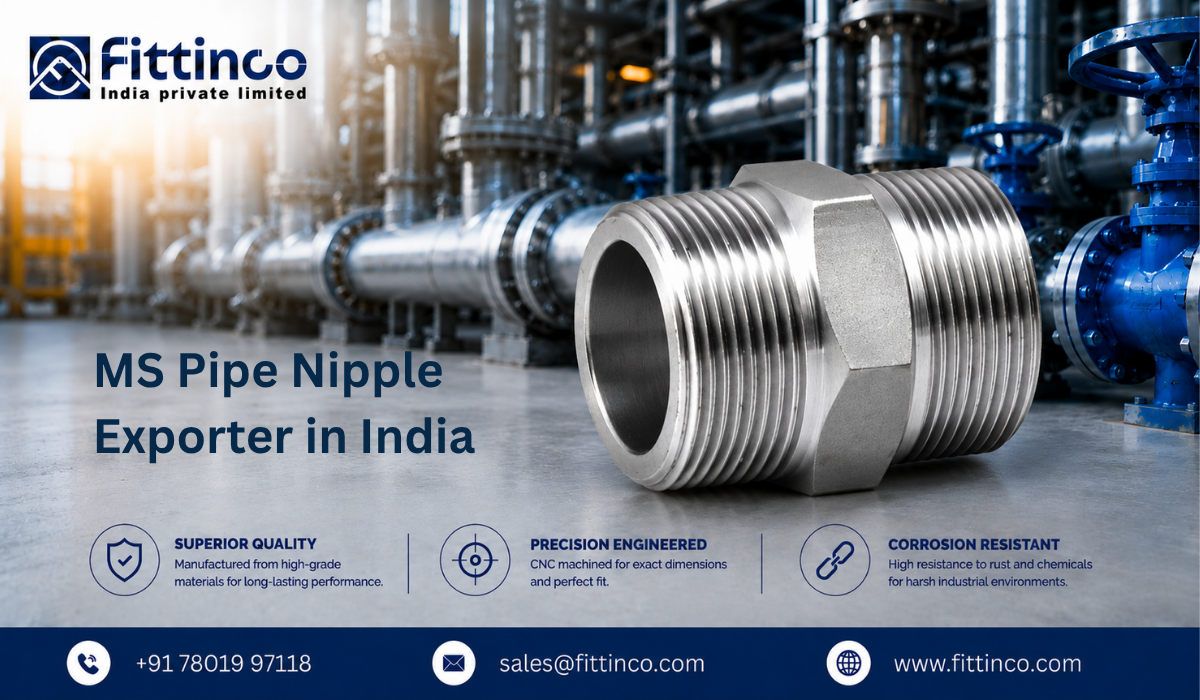  MS Pipe Nipple Exporter in India